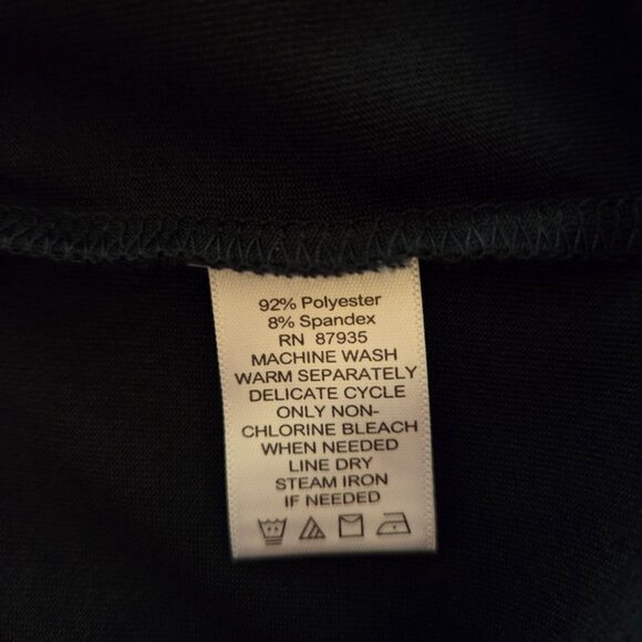 Susan Graver Essentials Liquid Knit Pullover Tunic Top Size 3X Square Neck Black - Picture 5 of 8